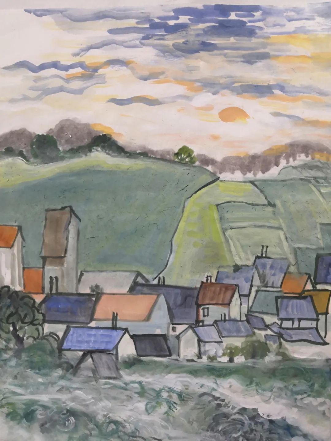 杨大眼造像@中西结合笔传情·锐意创新始通神——张山绘画人物山水艺术新貌