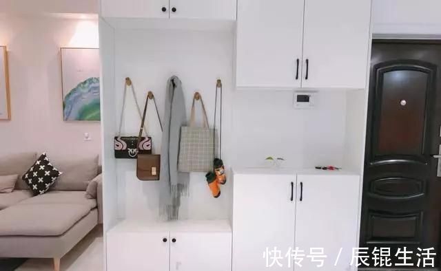 鞋凳|以后有房子了,入户鞋柜也要这样装,美观而且实用,特别喜欢