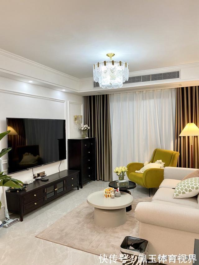 时尚|107㎡的家装风格选择了白色系，简单干净现代时尚，就是不耐脏