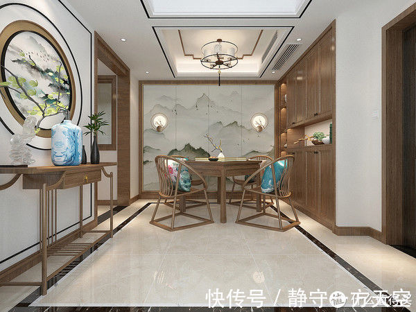 中式|走进她家,被入户的景象所惊艳到了,功能休闲还十分美观,有品位