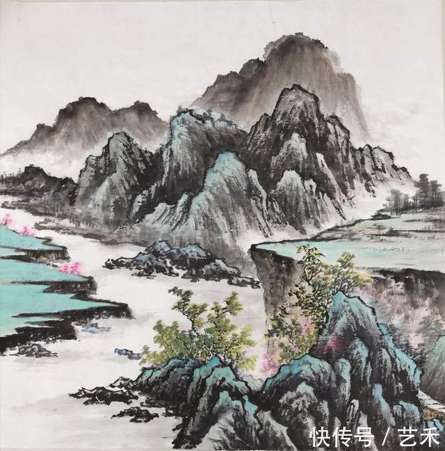 北京奥运!著名画家赵德铭(赵银湖,字雲昇)丨咫尺万里、醉墨淋漓