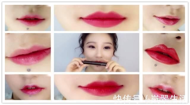 遮瑕 口红太贵?姑娘只用了1支口红 画出了8种唇色!