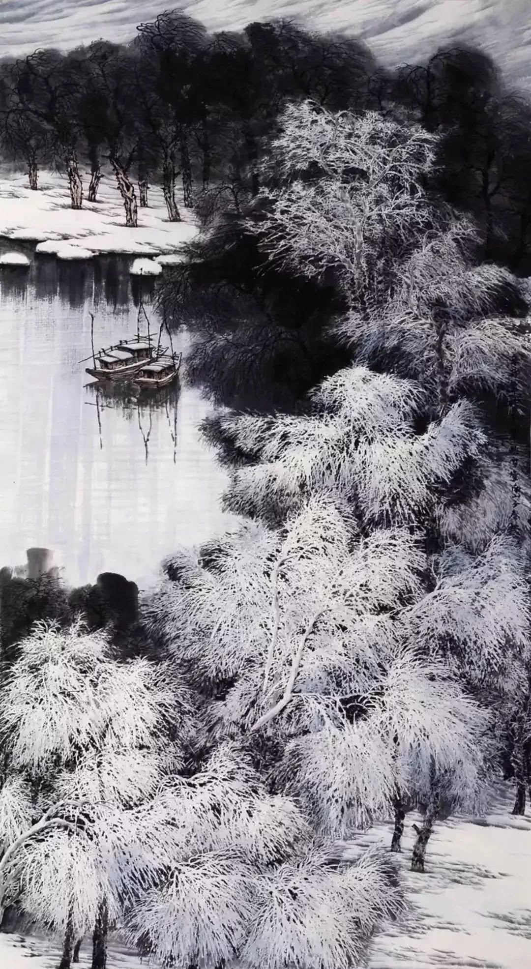 张有合#山水画作蕴含画家情感,其中有三重人生哲理,可供欣赏时参考