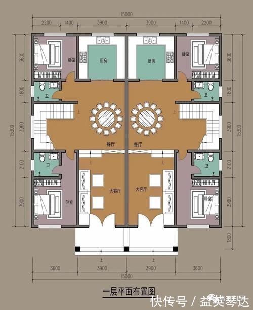 双拼别墅|15×15.3米三层双拼小别墅，房子再大也不及兄弟情义