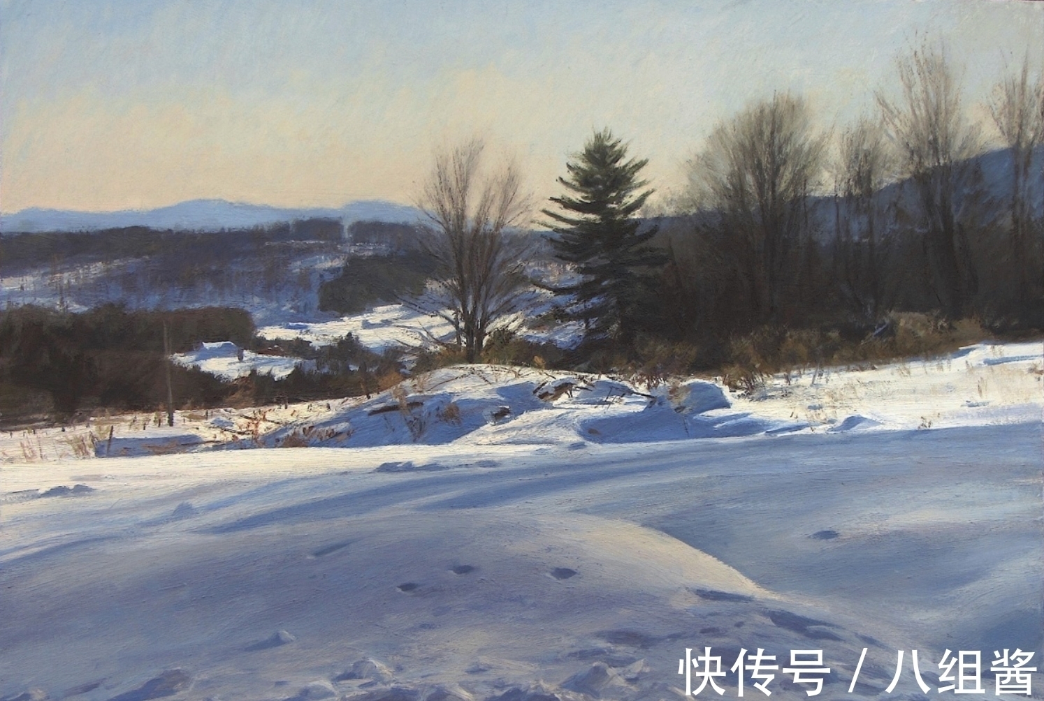 艺术#如此佳作,怎能一个“美”字能够概括——休斯的户外风景画艺术