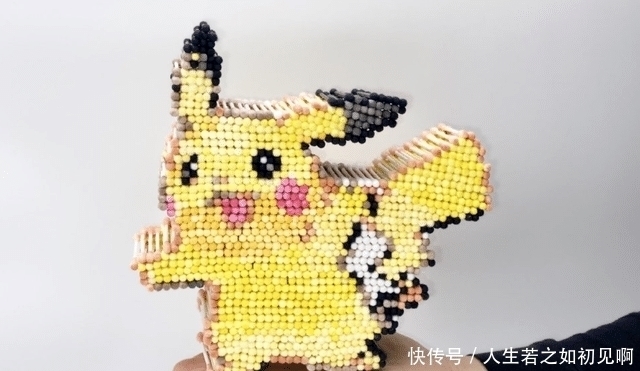 棉棒|用小棉棒还原宝可梦,神韵、肉感全都有,除了不会动简直一模一样