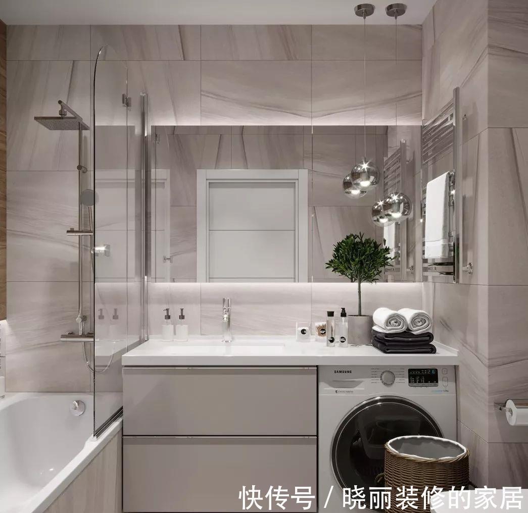 卫生间|5㎡的卫生间怎么放洗衣机？看完就知道了！