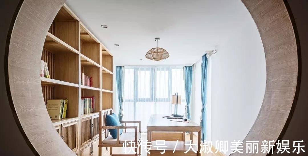 墙面|135平三居室户型,中式风,利用园林造景的手法,雅致有意境