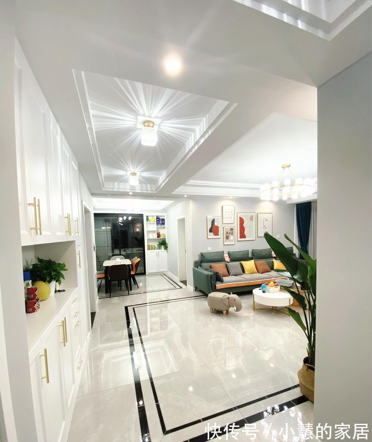 现代|终于乔迁新房了,130㎡现代风格装修,总共花25万,轻奢又大气