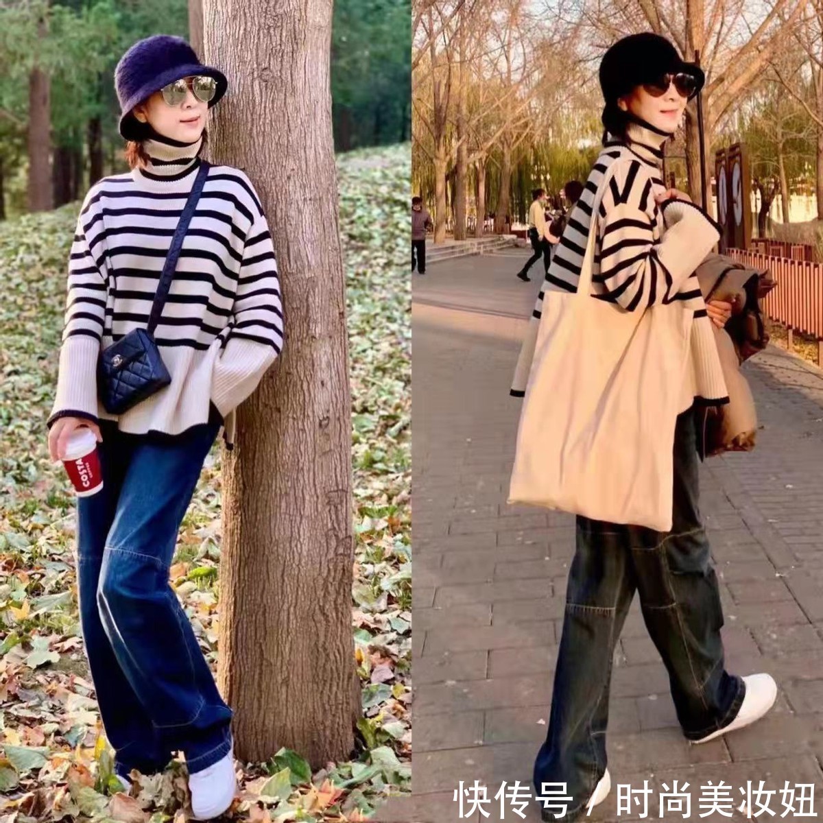 卫衣 这位50岁阿姨太会穿了,每一套都洋气减龄,说30岁都信