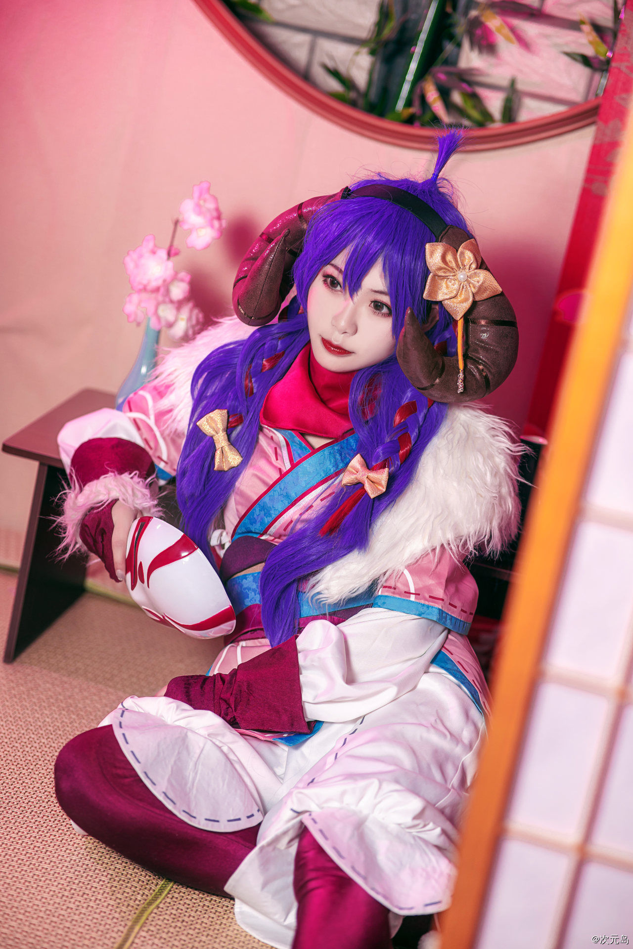 cospl英雄联盟LOL 灵魂莲华阿狸cosplay