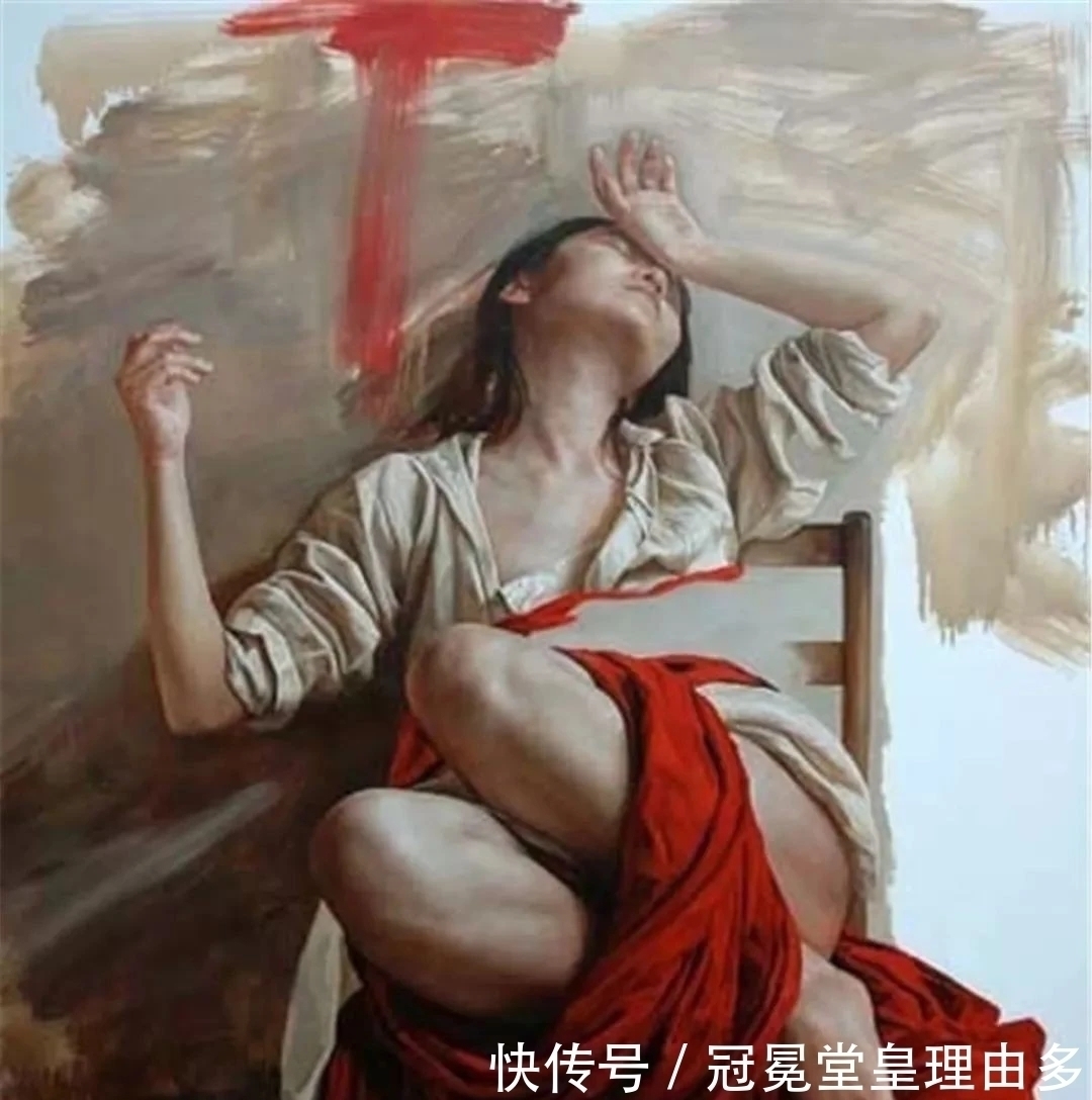 所能企$将女性画得如此苍茫大气,画面竟然还这般唯美