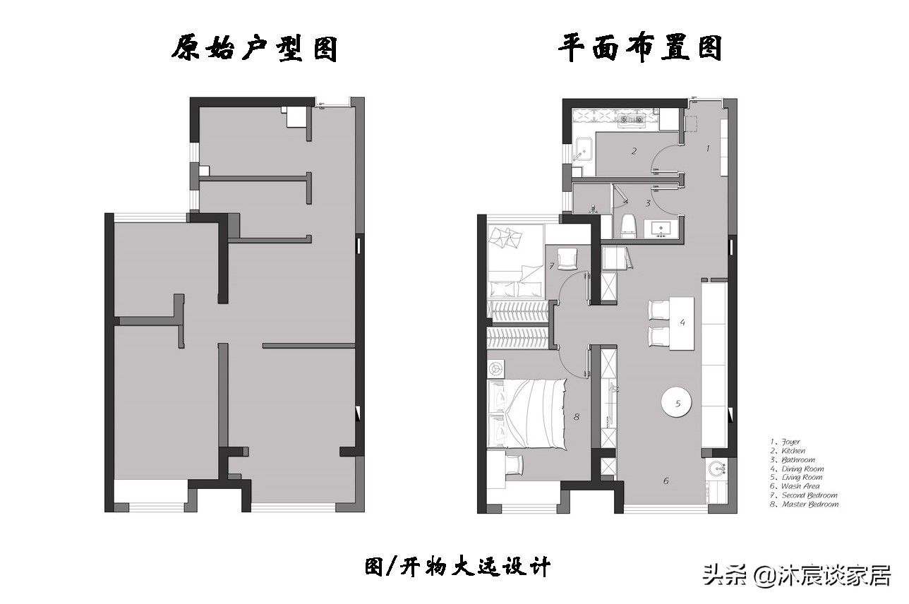 客餐厅|虽说她家不大，但制作通长型卡座，美观又实用，是小户型装修典范