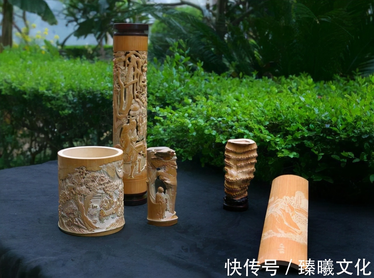 竹刻!臻曦文化|竹刻技艺:因形取势,不多做人工修饰,尽显古朴淡雅