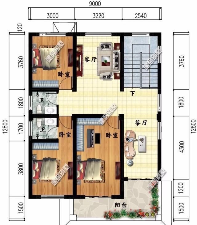 别墅|宽8-9米之间的两层别墅, 造价20万左右, 小宅基地建最合适
