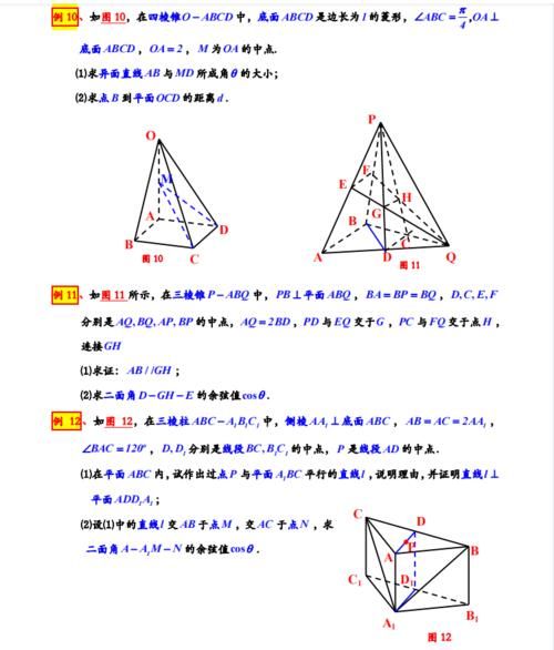 高考数学23个立体几何与空间向量专题，习题+答案，一学就会！