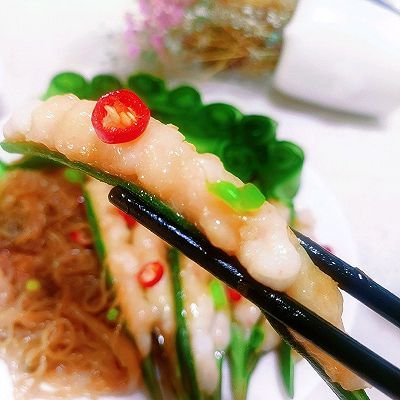 小米椒|虾滑酿秋葵