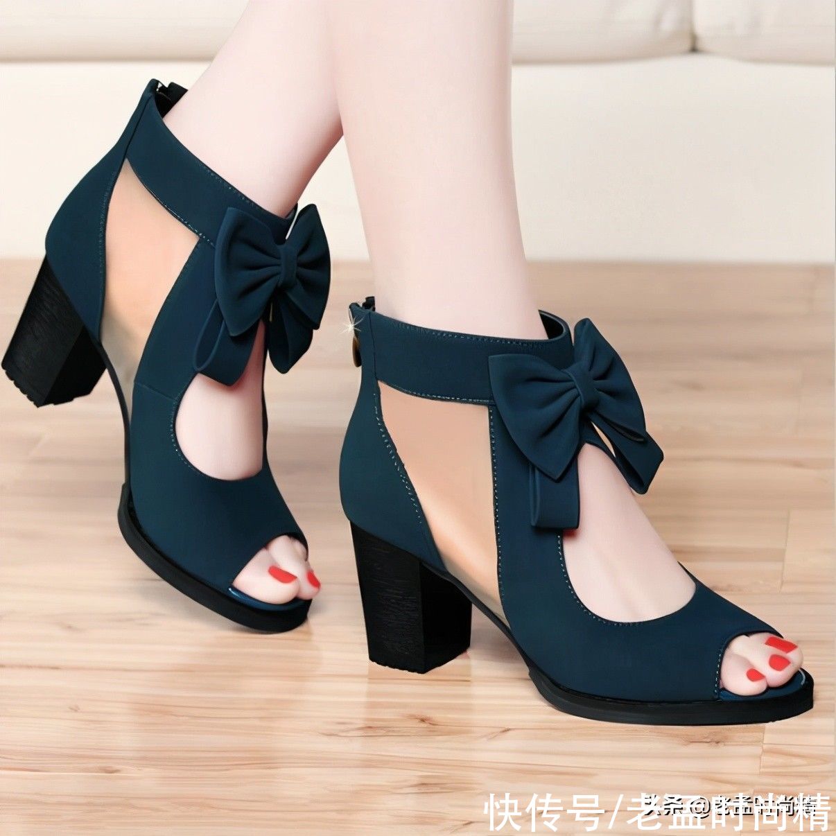 鱼嘴高跟凉鞋，女神诞生的摇篮，让足下摇曳生姿