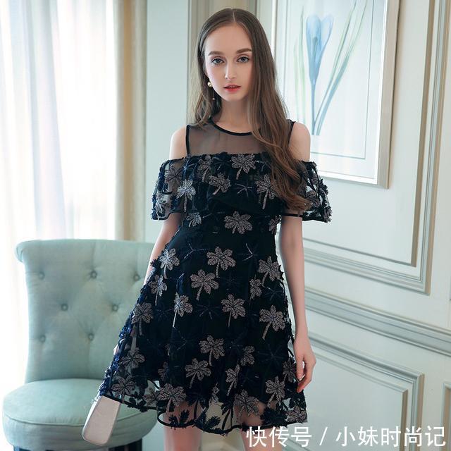 水溶|时尚OL连衣裙,白富美穿出来