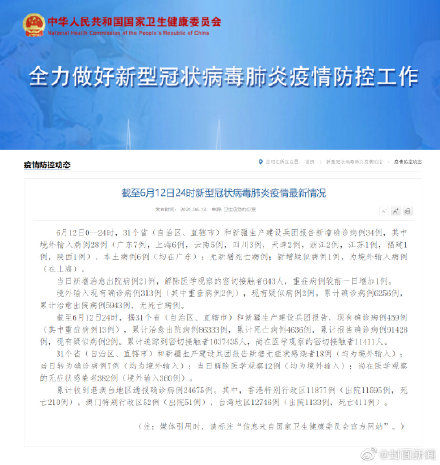 确诊|31省区市新增确诊34例 其中本土6例在广东