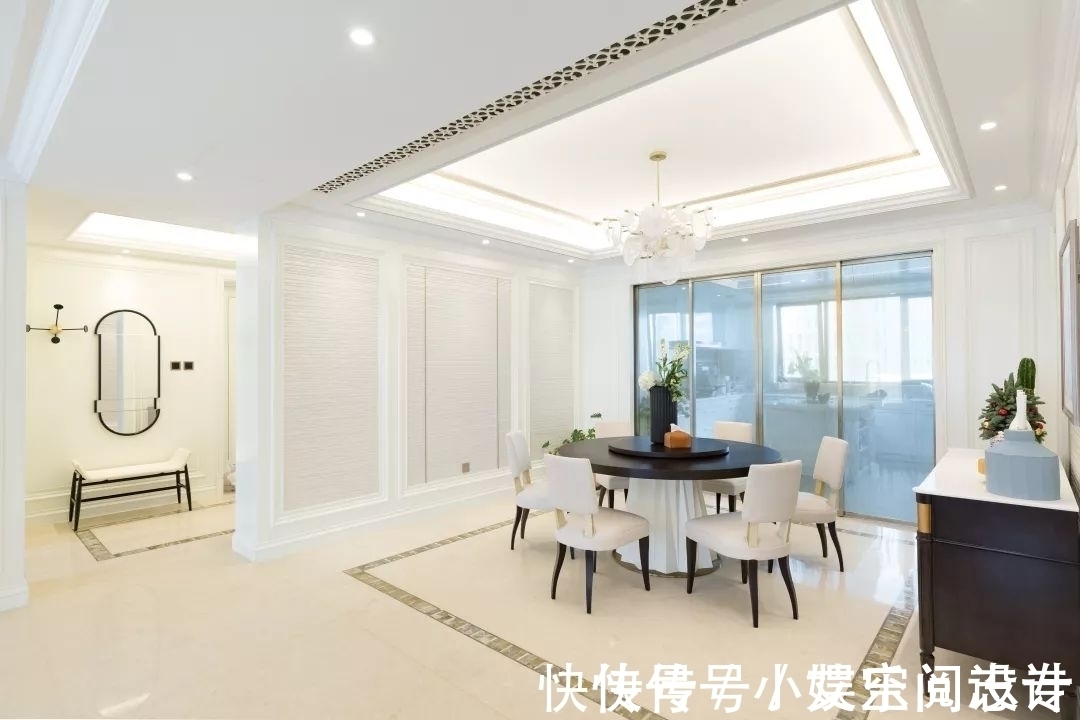 空间|270㎡精装房软装设计,简洁、纯美的温馨轻法式风