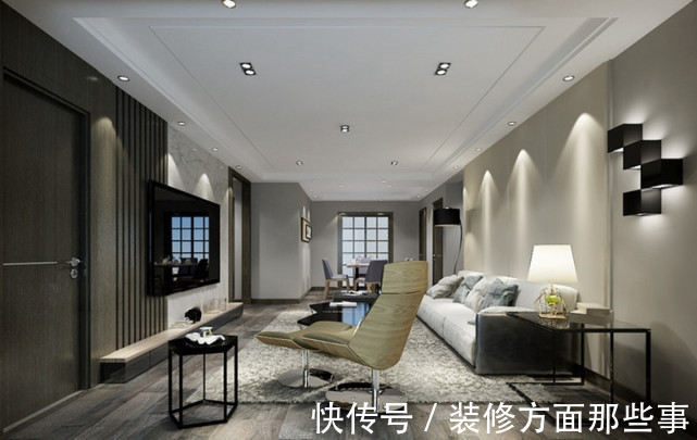 现代|109平现代简约风三居室,客厅大面积的落地窗温馨而又明亮舒适