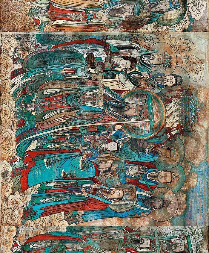 元始天尊#鉴赏|永乐宫壁画里的色彩美学