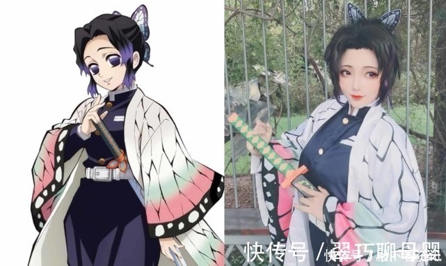 coser|鬼灭之刃的cos形象,锖兔笑容让人心动,蝴蝶忍气质还原