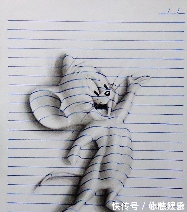 老师$15岁男孩上课总是不专心低头画画!老师翻开他笔记本后甘拜下风