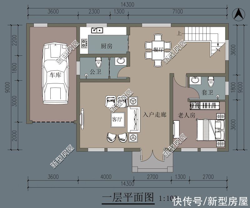 建筑面积|分享10套农村二层户型，每一套颜值都很高，照着建房一定错不了