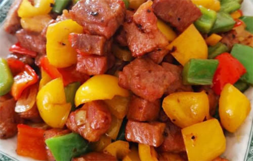 彩椒|孩子每天都为减肥20斤早起晨跑锻炼,多吃小炒菜,开胃爽口