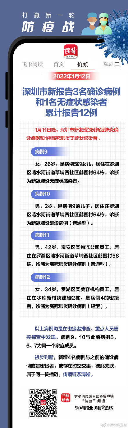 深圳|深圳累计12例病例属于同一传播链