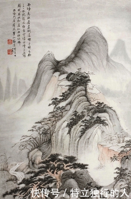 仰观黄山云海胜景,梅清绘《黄山西海》