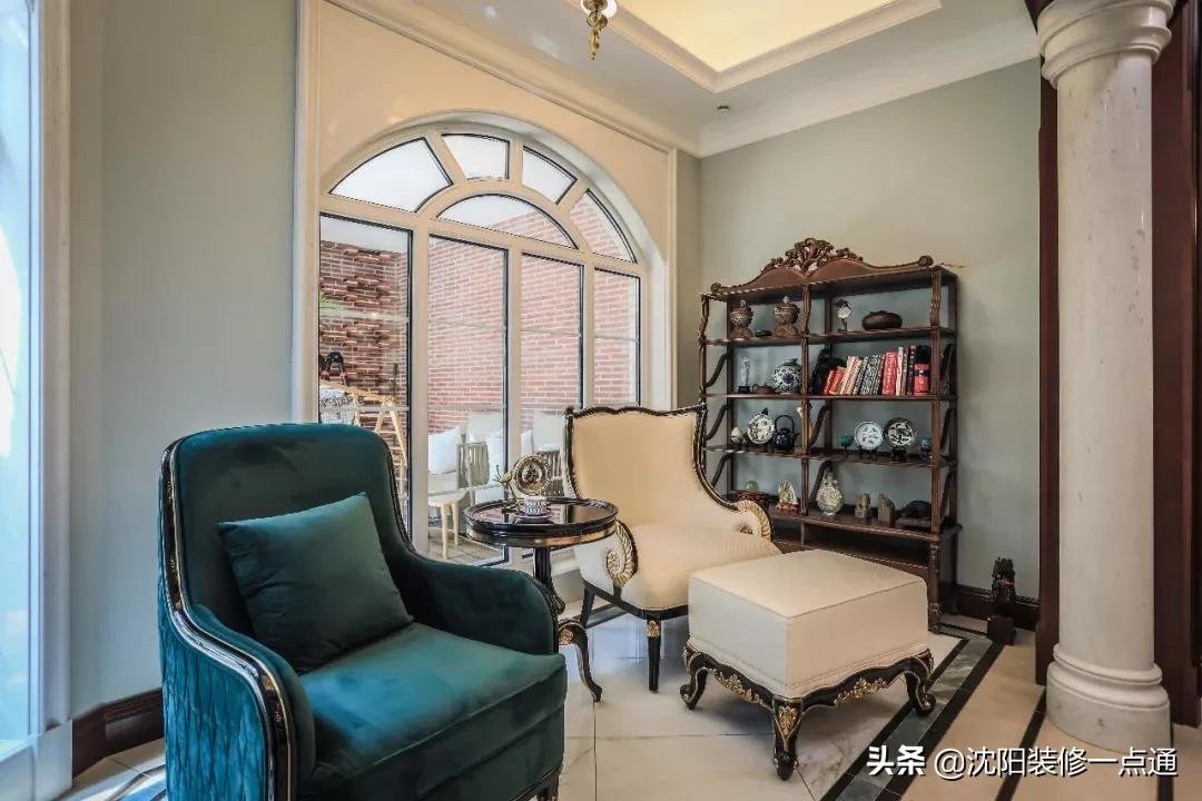 香槟色|992㎡别墅装修案例 美式新古典