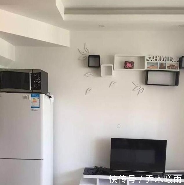 全部|45㎡小公寓,除了卫生间,其他全部开放式设计!