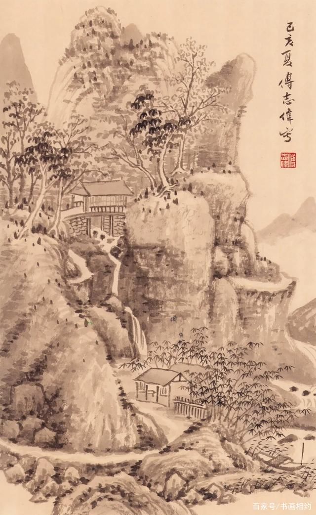 自然景观&《仿古山水册》欣赏，维妙维肖，潇洒清润、超逸脱俗无一不备