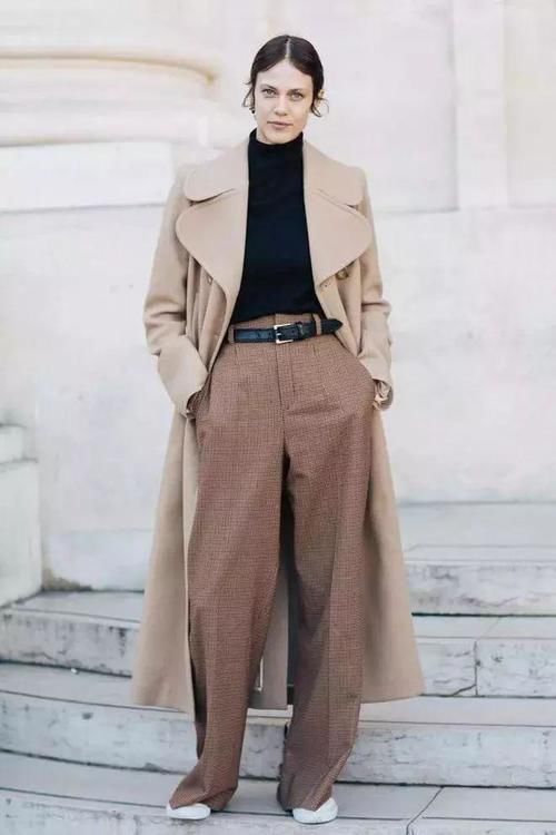 大衣阔腿裤，永不过时的高级