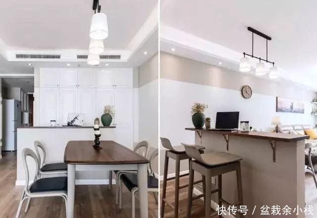 储物空间|老公硬把餐厅设“半堵墙”，客厅加个假飘窗，聪明极了！