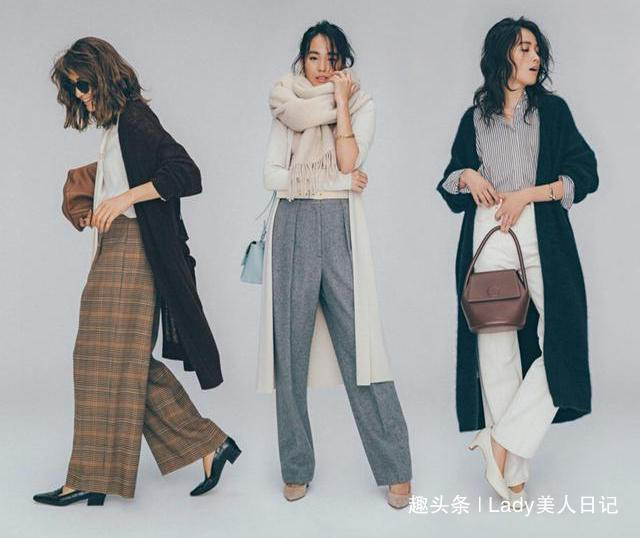 毛衣 阔腿裤搭配上衣怎么出彩配大衣气质出众，配羽绒服秒变小甜美
