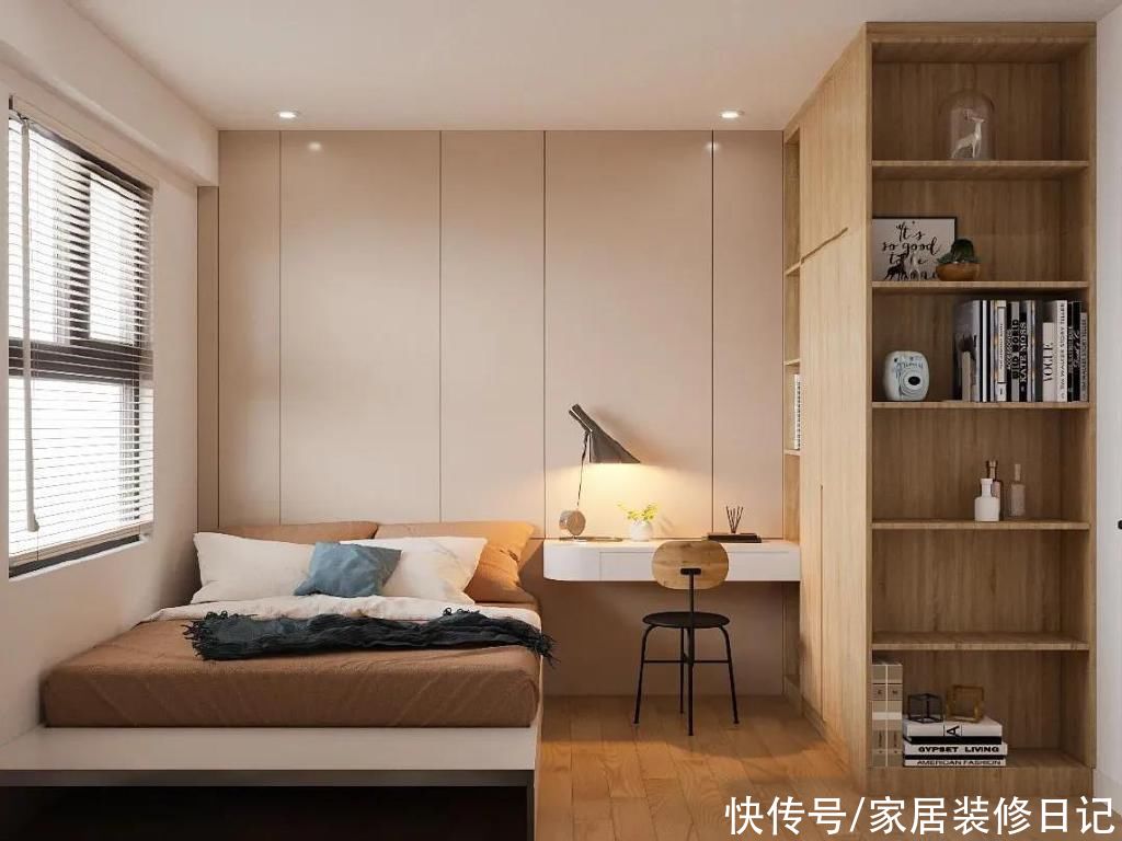 置物架|62㎡两居室毕业照，头一次在家里见水磨石地面，搭配童话般的彩色