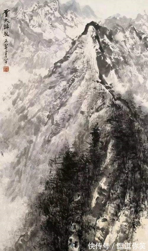 黄河#石鲁山水画赏析