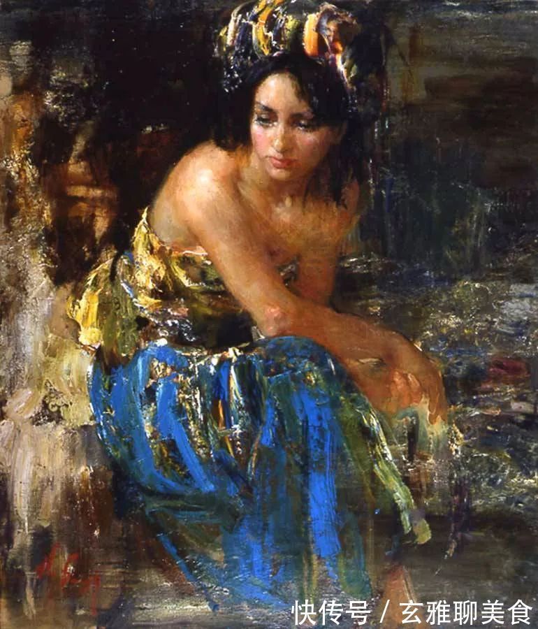 尼古拉&俄罗斯绘画大师级的素描和油画,恰到好处的美