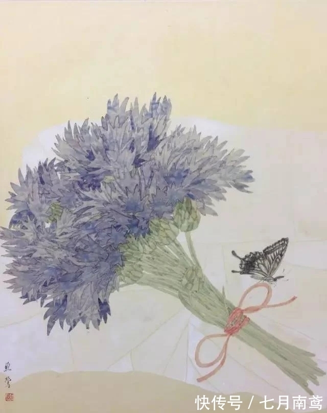 鲍莺|女性画家特有的审美情调,被她释放的淋漓尽致|鲍莺花鸟画