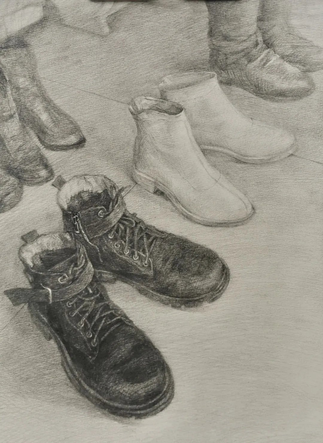 纸本炭|央美2021年造型基础部最新素描作品,不瞒你说,真心不错