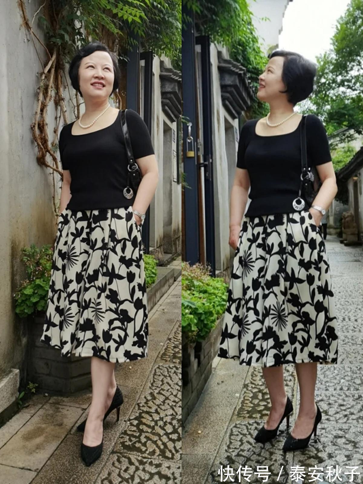 姐姐|不年轻,身材也不出众!60+姐姐把普通款穿出了高级感:真的很美