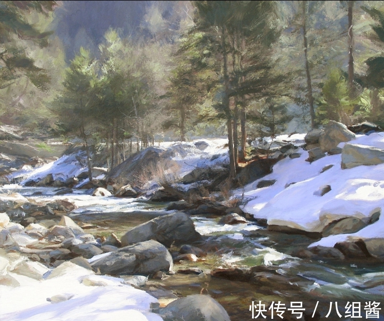 艺术#如此佳作,怎能一个“美”字能够概括——休斯的户外风景画艺术