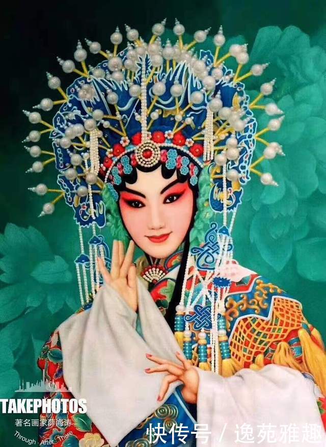 薛海涛先生|京剧油画,美到心底。国粹京剧超写实油画第一人薛海涛作品欣赏