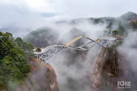 神仙居景区|打卡神仙居如意桥，宛如一柄飘在空中的玉如意