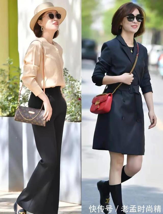 裤长 阔腿裤过时了,今年秋季流行“拖地裤”,五六十岁的女人穿好美