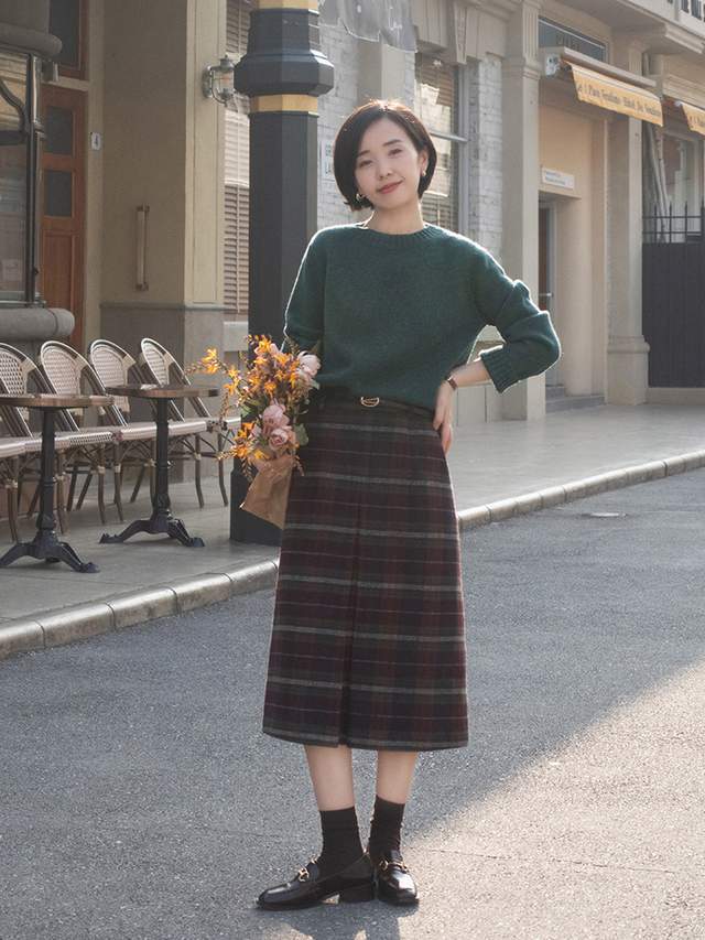 半身裙 这些才是适合普通人的针织衫穿搭,简约随性又时髦,保暖舒适